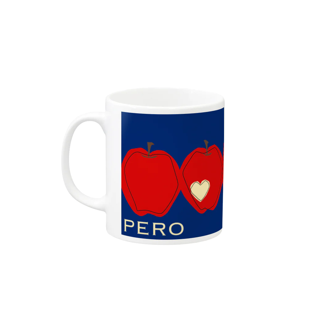 peroのリンゴPERO Mug :left side of the handle
