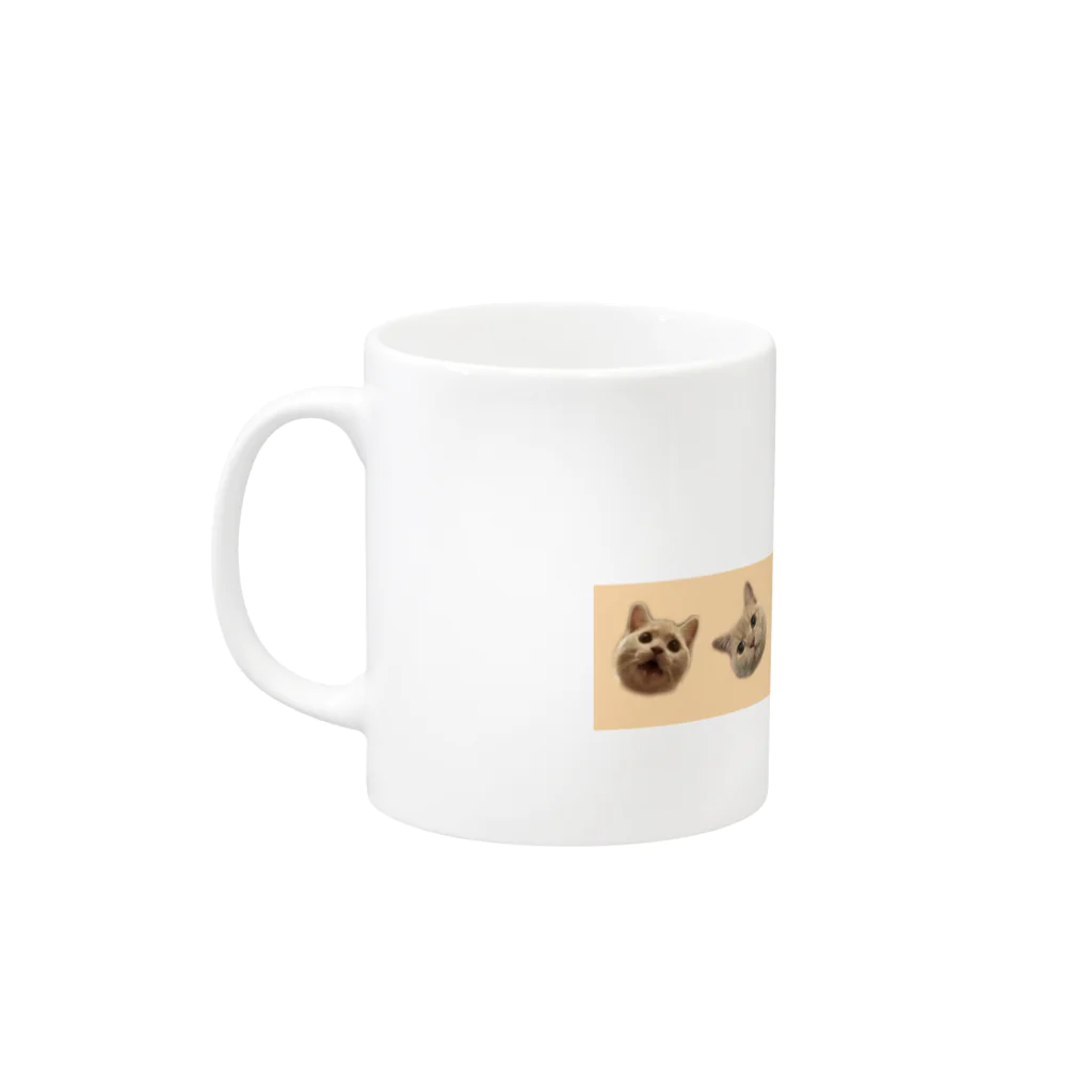 latteoのらておoooo Mug :left side of the handle