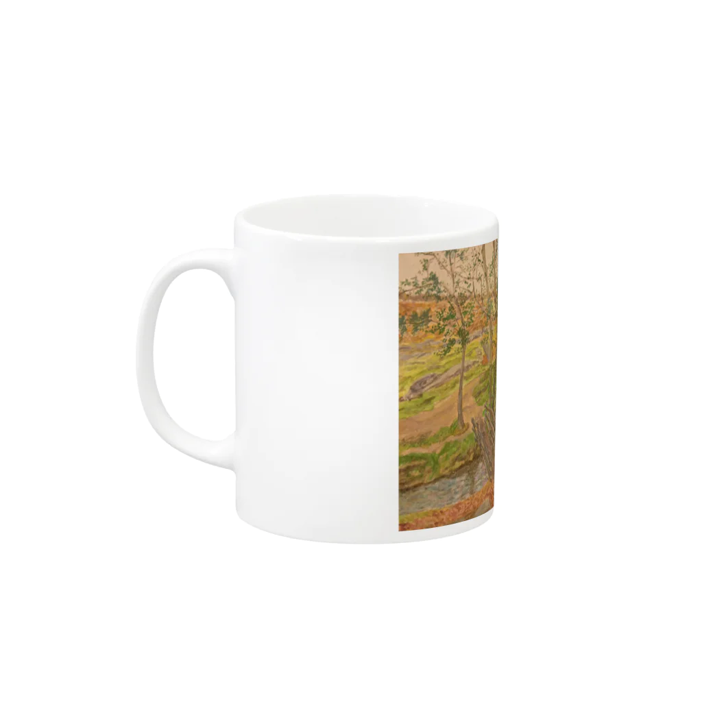 SJMavisのグリンドルフォールドの自然美：Natural Beauty of Grindleford Mug :left side of the handle