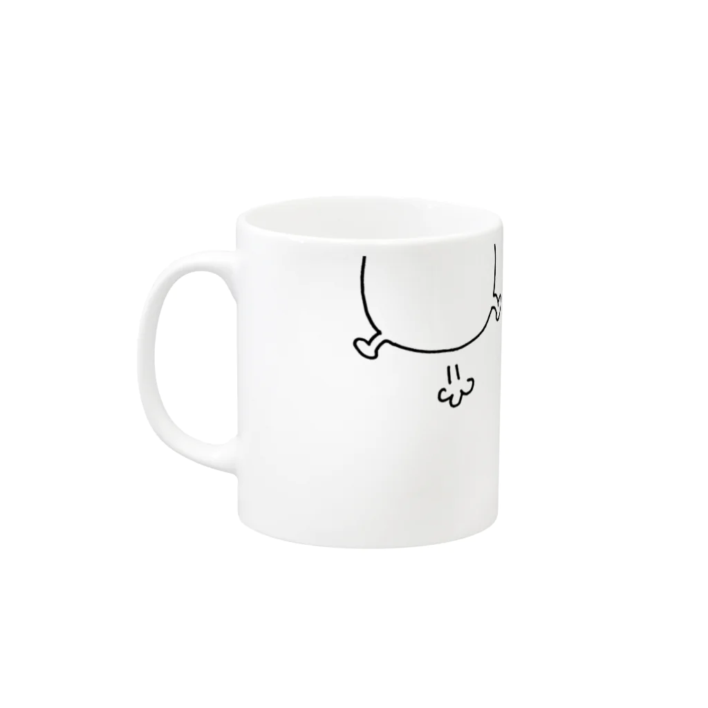 luck-mookのペケーニャ Mug :left side of the handle