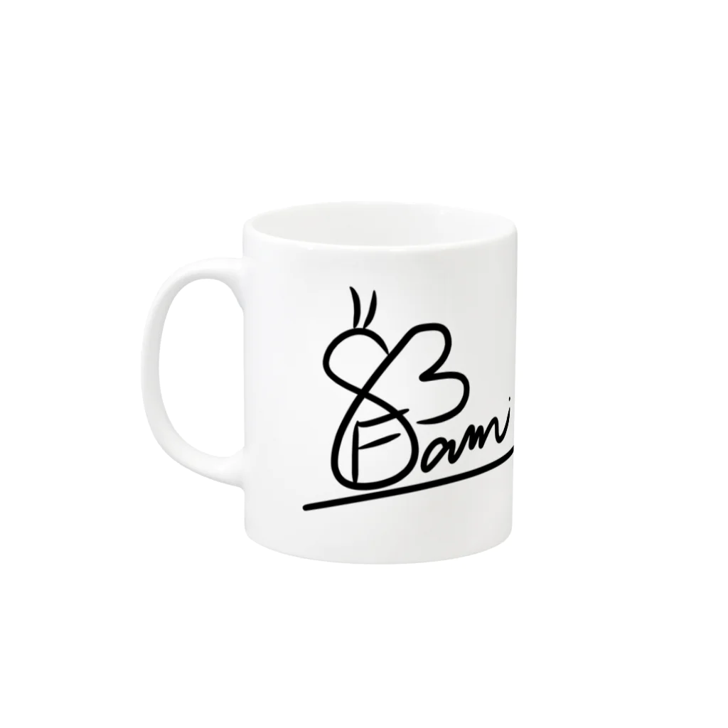 八十三ファミのバーチャルギャングショップの83Famiサイン グッズ Mug :left side of the handle