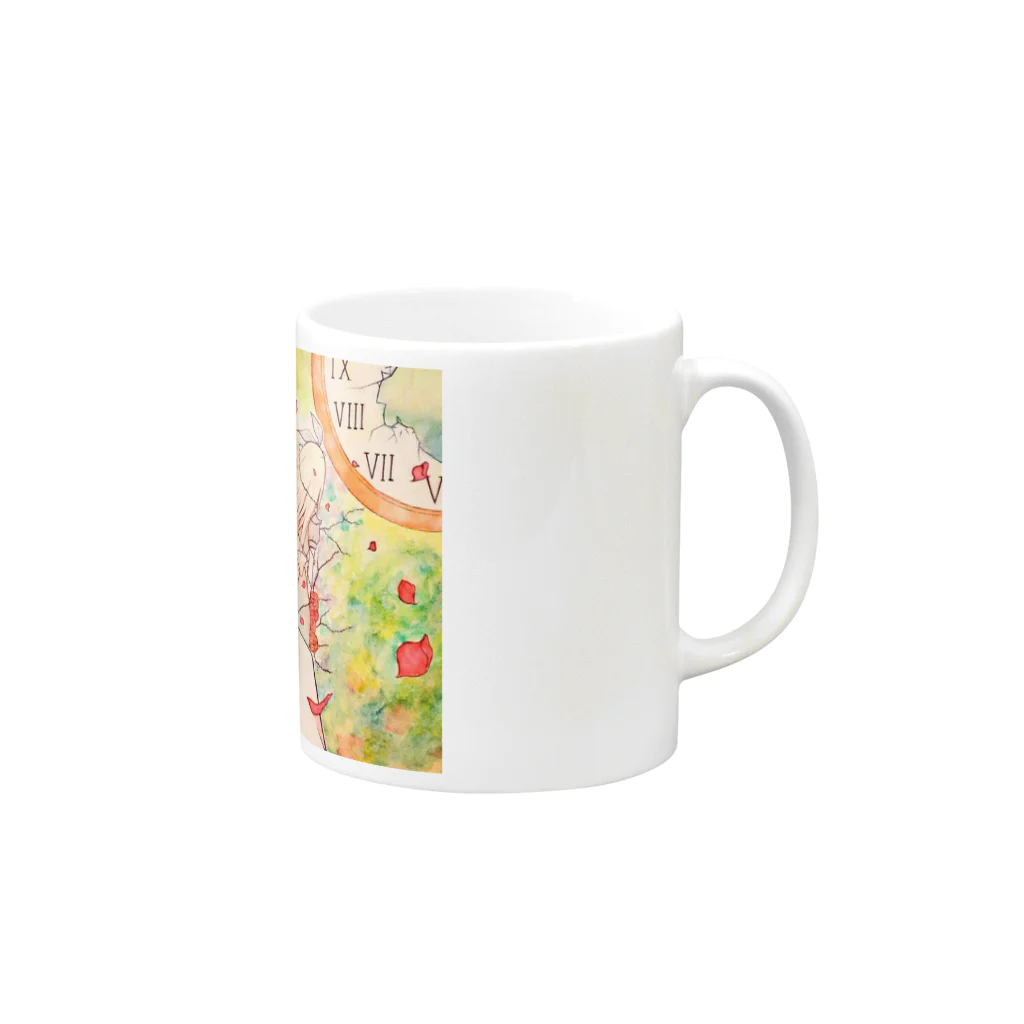 花葱和久の自己満足SHOPの不思議な国と少年 Mug :right side of the handle