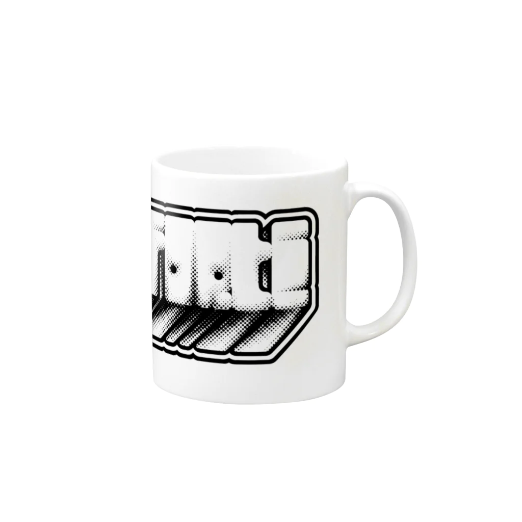 forteworksのforte block Mug :right side of the handle