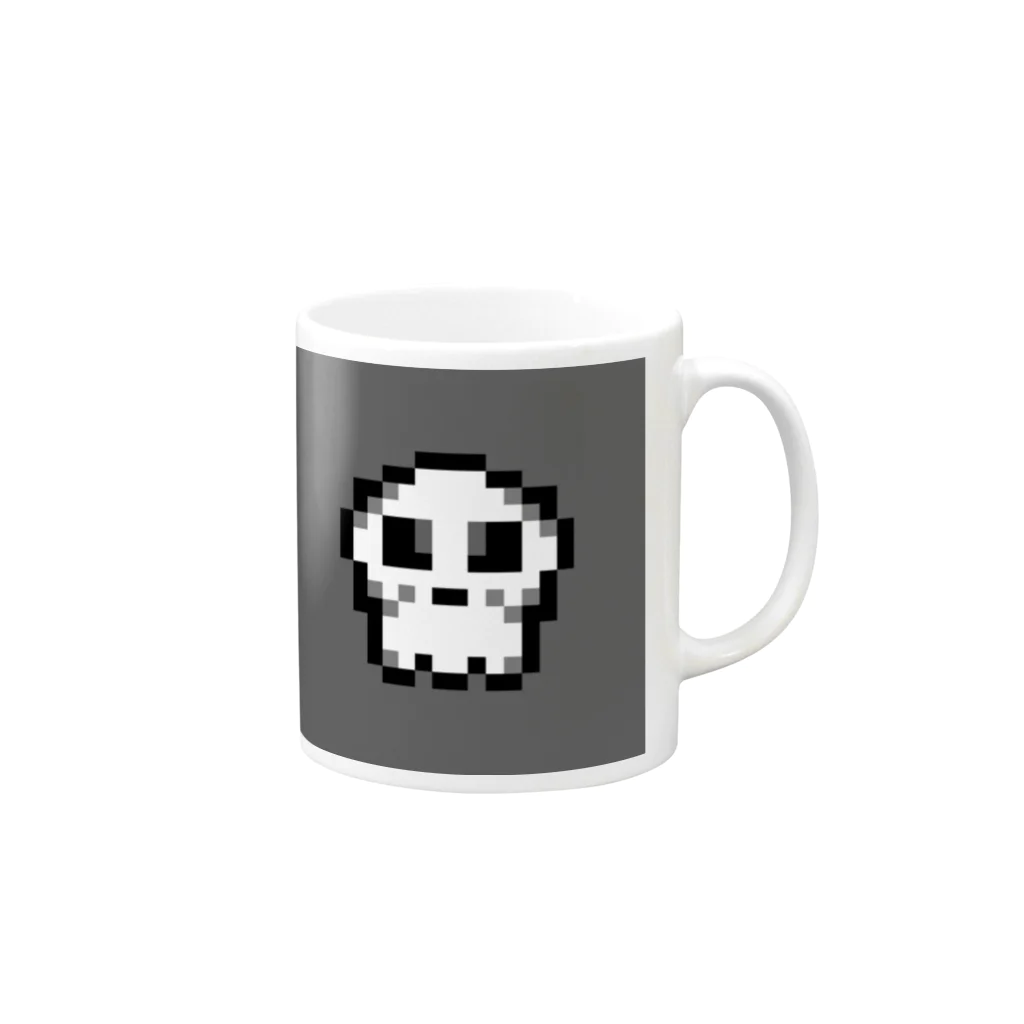 TACのKawaii SKULL #4410 Mug :right side of the handle