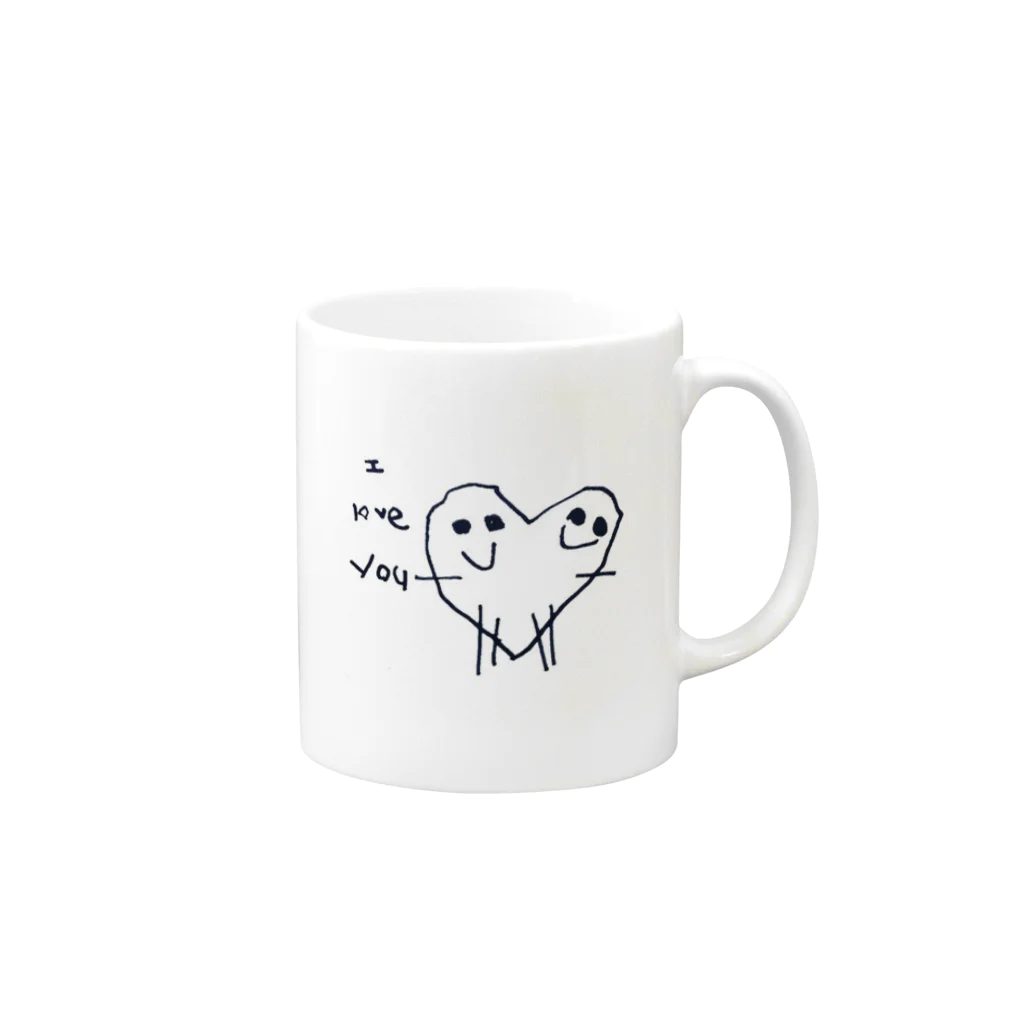 ハローショップの愛loveyou Mug :right side of the handle