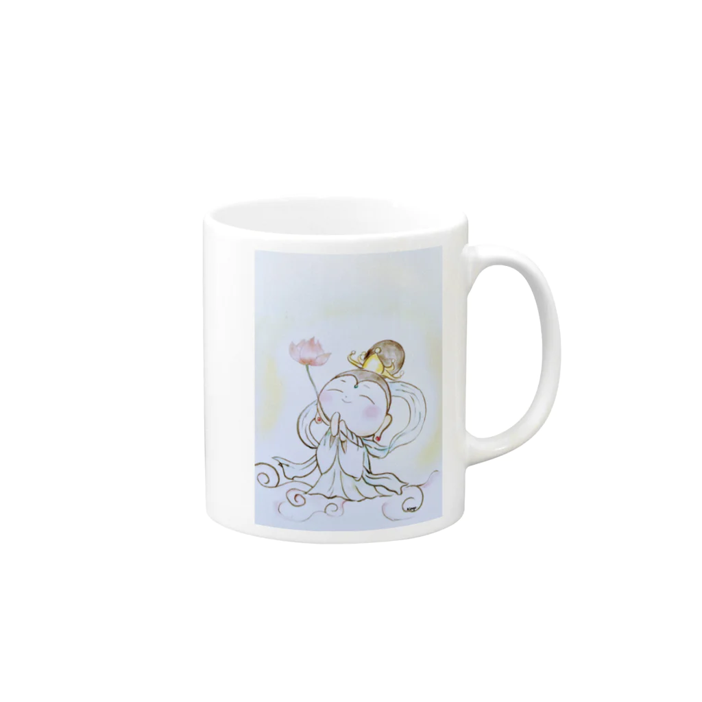 魔法使いの巫女の天女ちゃん Mug :right side of the handle