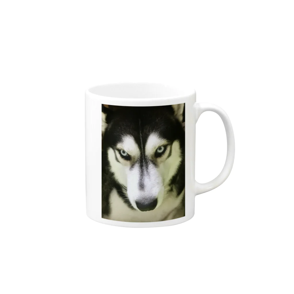 Husky'S Herb GardenのTHE ハスキー Mug :right side of the handle