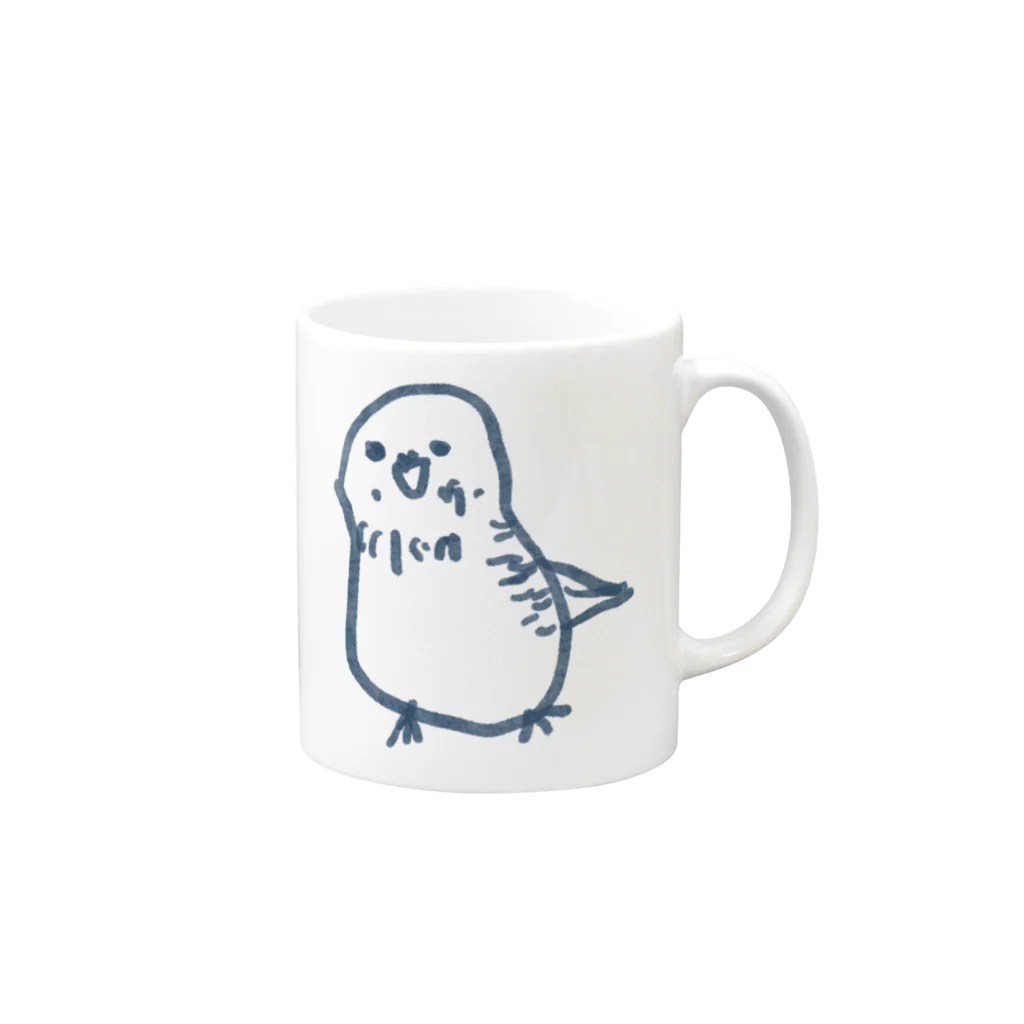 tamaccoのインコさん Mug :right side of the handle