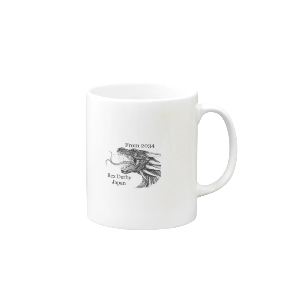 レックスダービージャパンのDragon tatoo Mug :right side of the handle