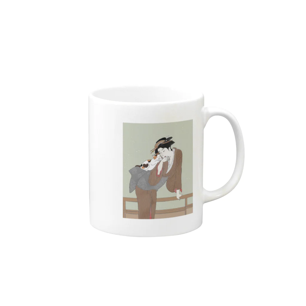 keeeeeep smilingのON部、部員募集中！ Mug :right side of the handle