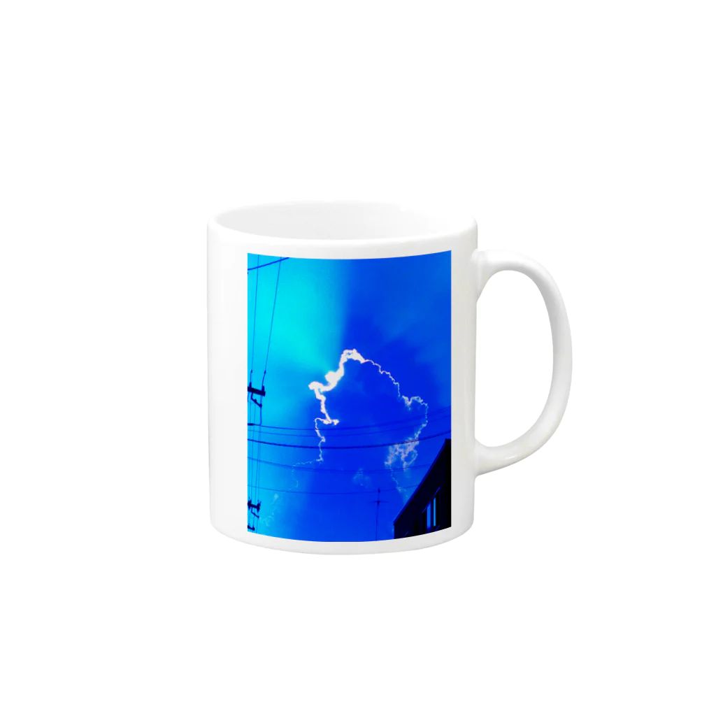 monotonic storeのblue Mug :right side of the handle