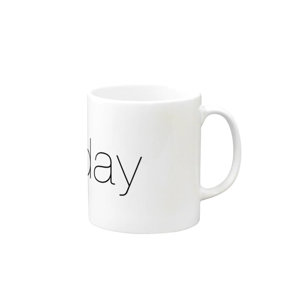 A_MinimalistのMonday Mug :right side of the handle