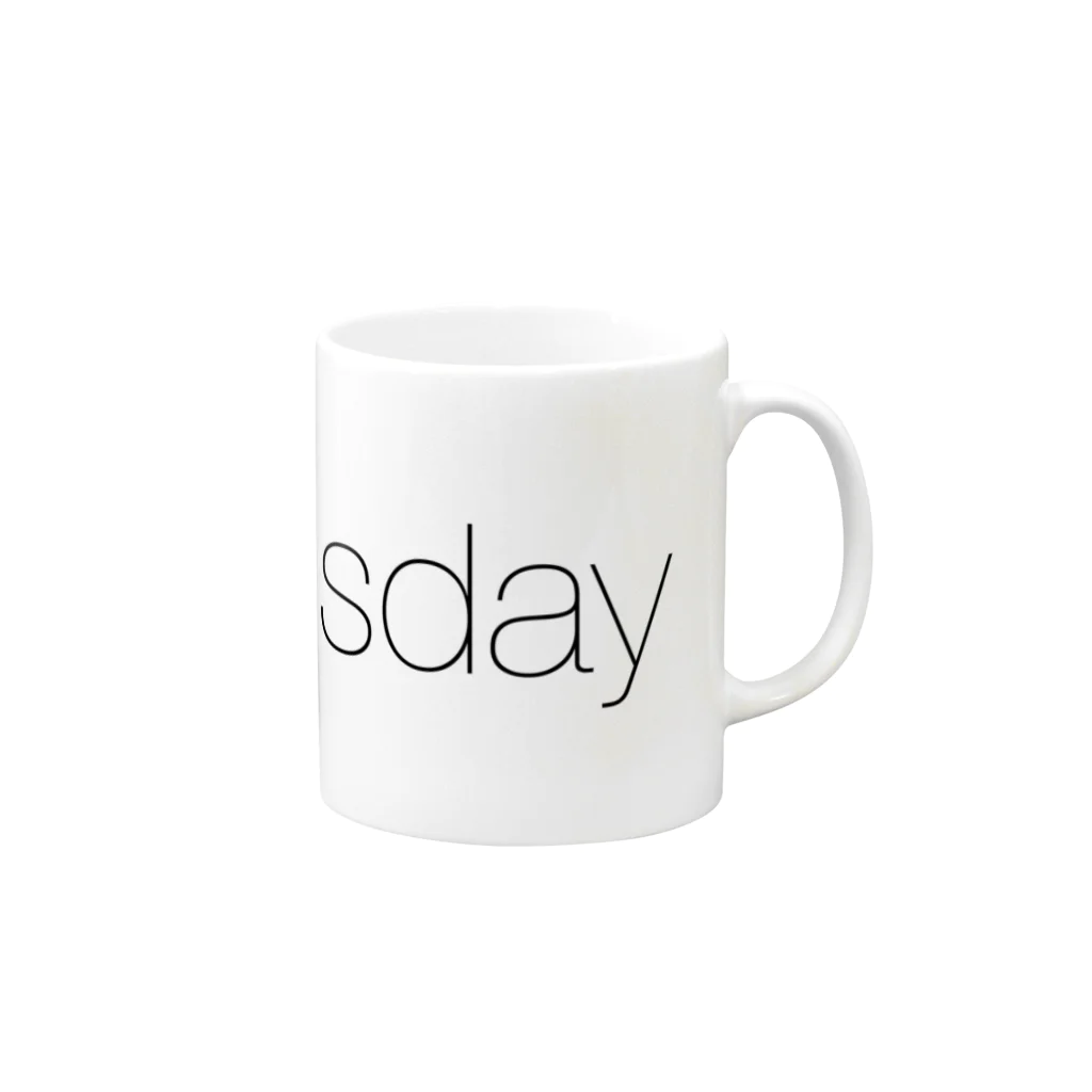 A_MinimalistのWednesday Mug :right side of the handle