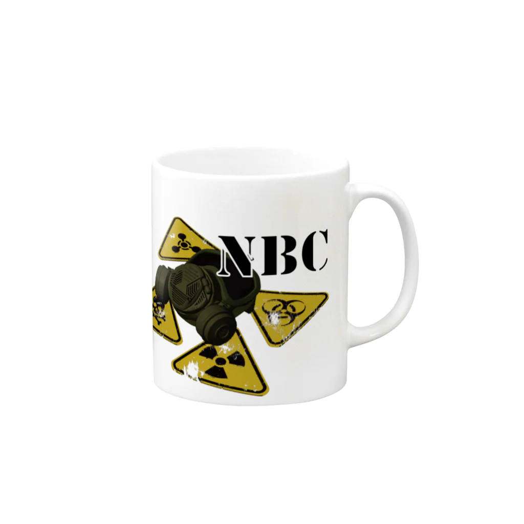 Y.T.S.D.F.Design　自衛隊関連デザインのNBC Mug :right side of the handle