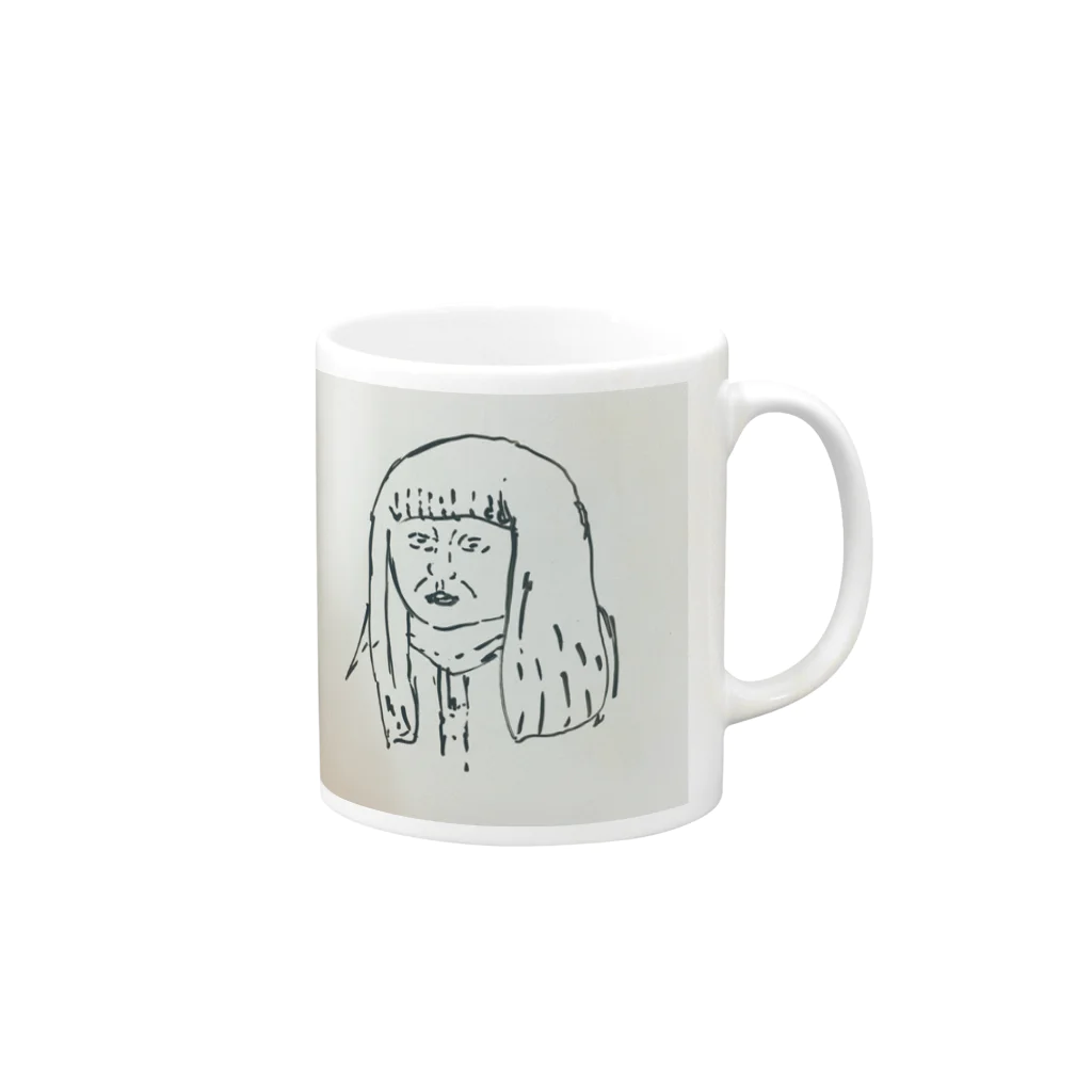 九一が九のうらん Mug :right side of the handle