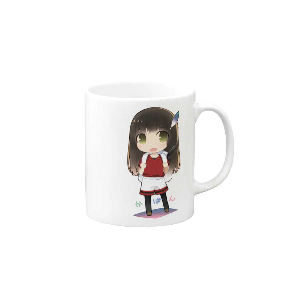 かばん🎒の色のついた旧かばんver Mug :right side of the handle