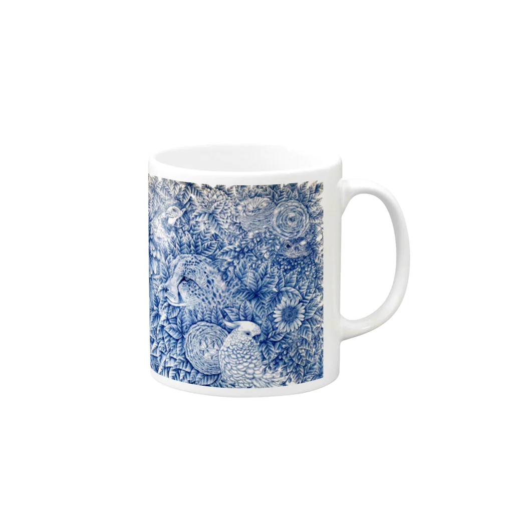 N_nのWall of Plants Mug :right side of the handle