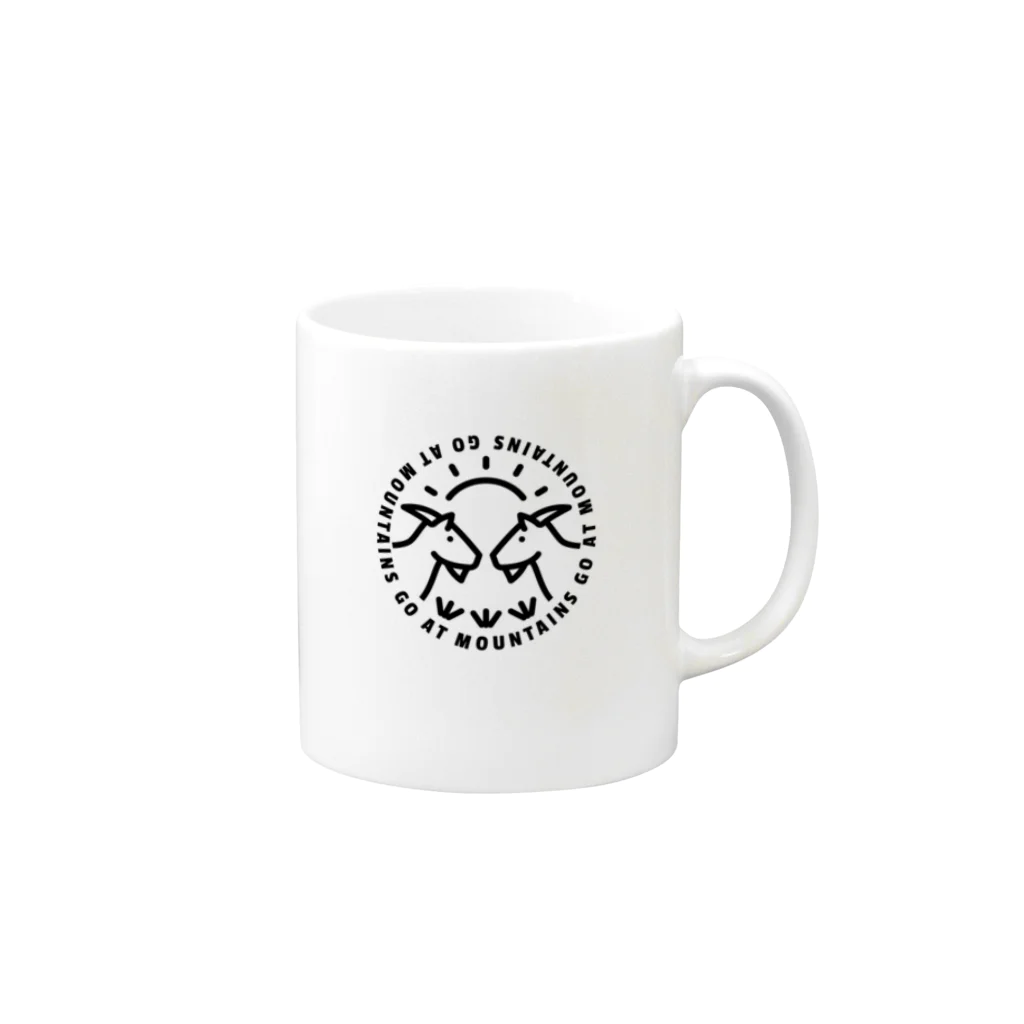 GOAT Mountainsのマグカップ Mug :right side of the handle