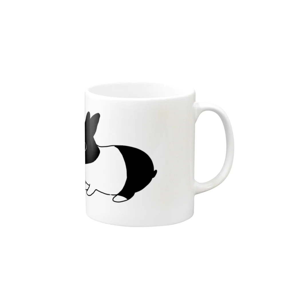 えりんごのダッチうさぎ Mug :right side of the handle
