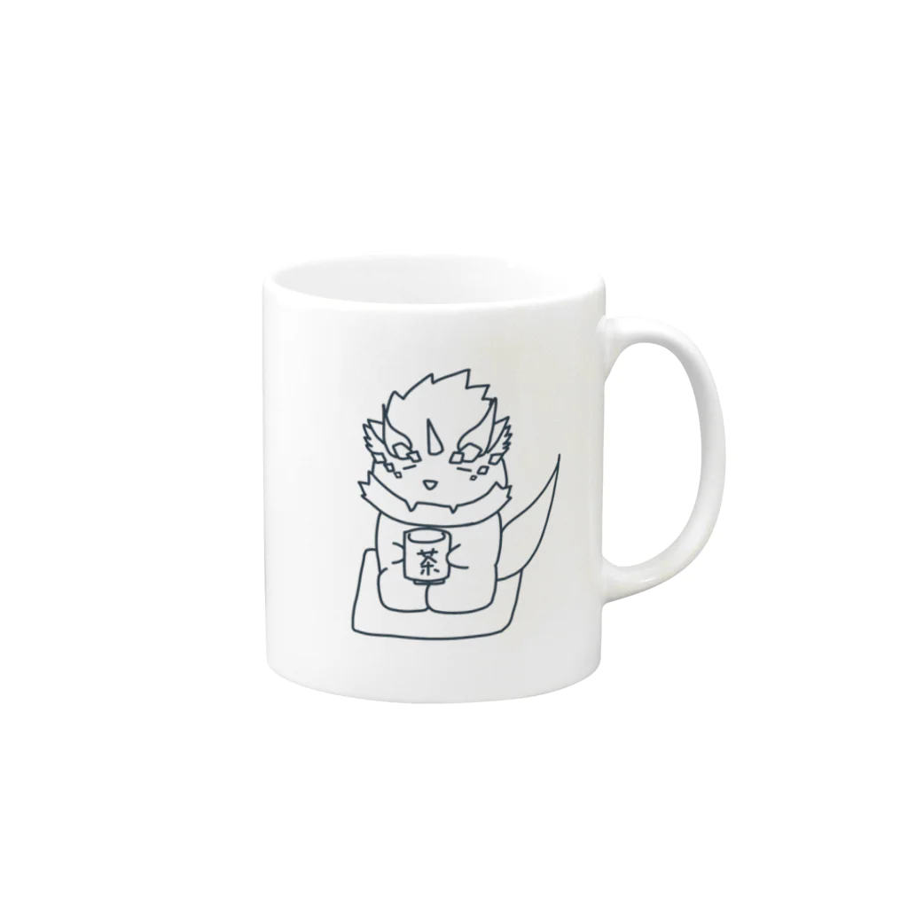 暁城ゼットのおちゃぜとちゃん Mug :right side of the handle