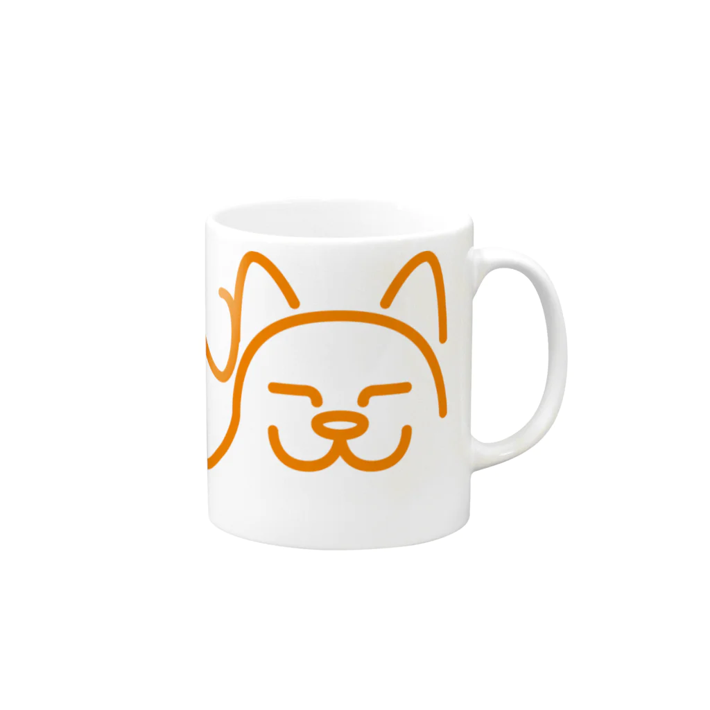 nestori shopの犬と猫 Mug :right side of the handle