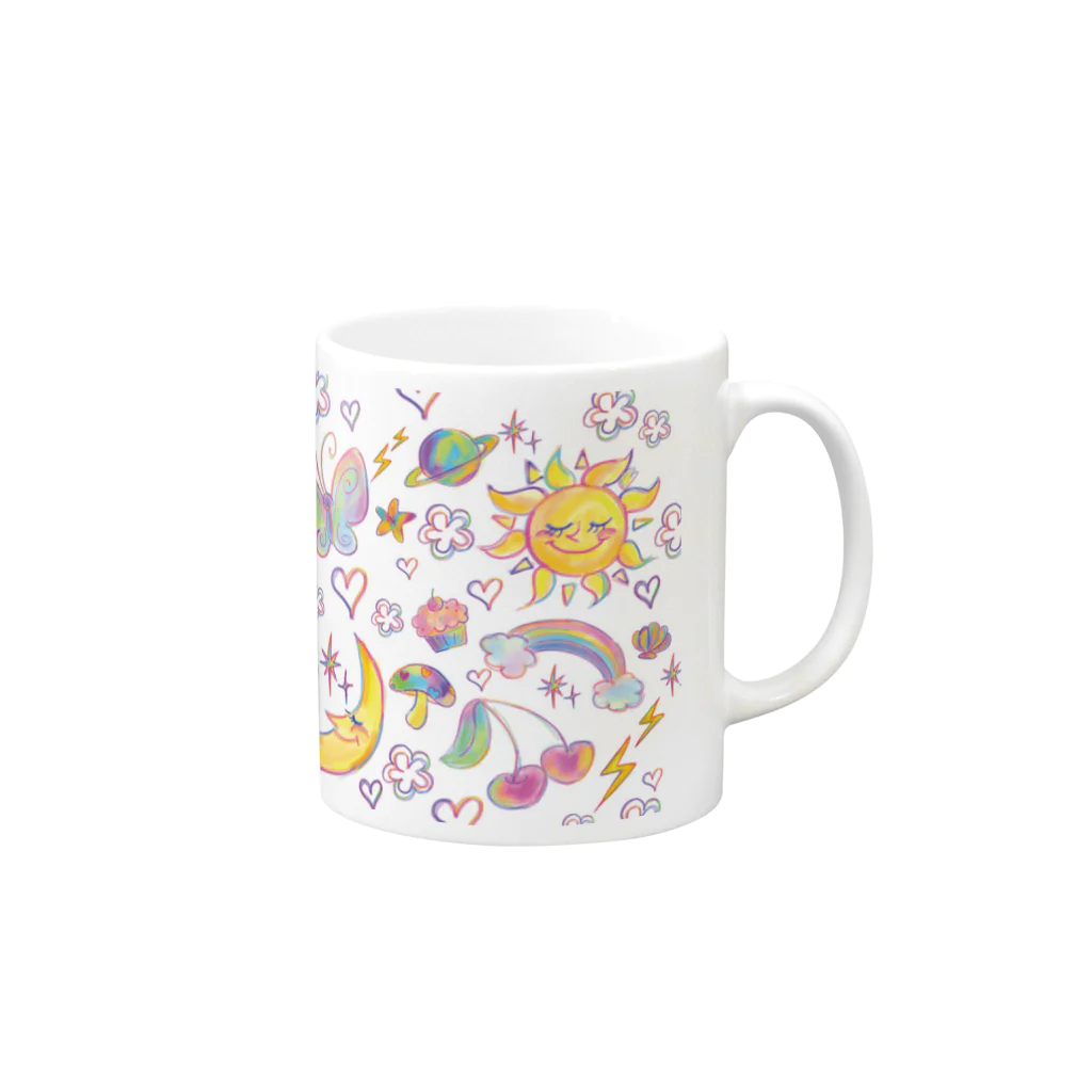 natsuki0523のマグカップ Mug :right side of the handle