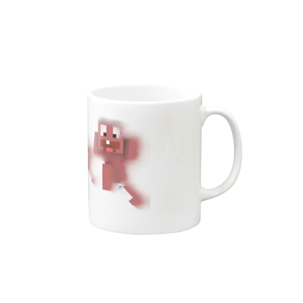 ふんどしちゃんのわくわくマグカップ Mug :right side of the handle