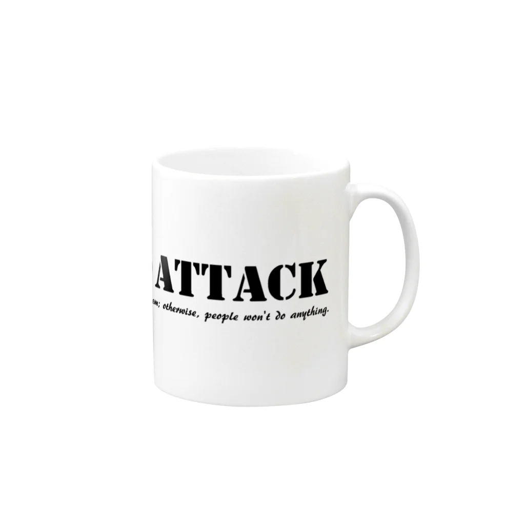 JOKERS FACTORYのKAMIKAZE Mug :right side of the handle