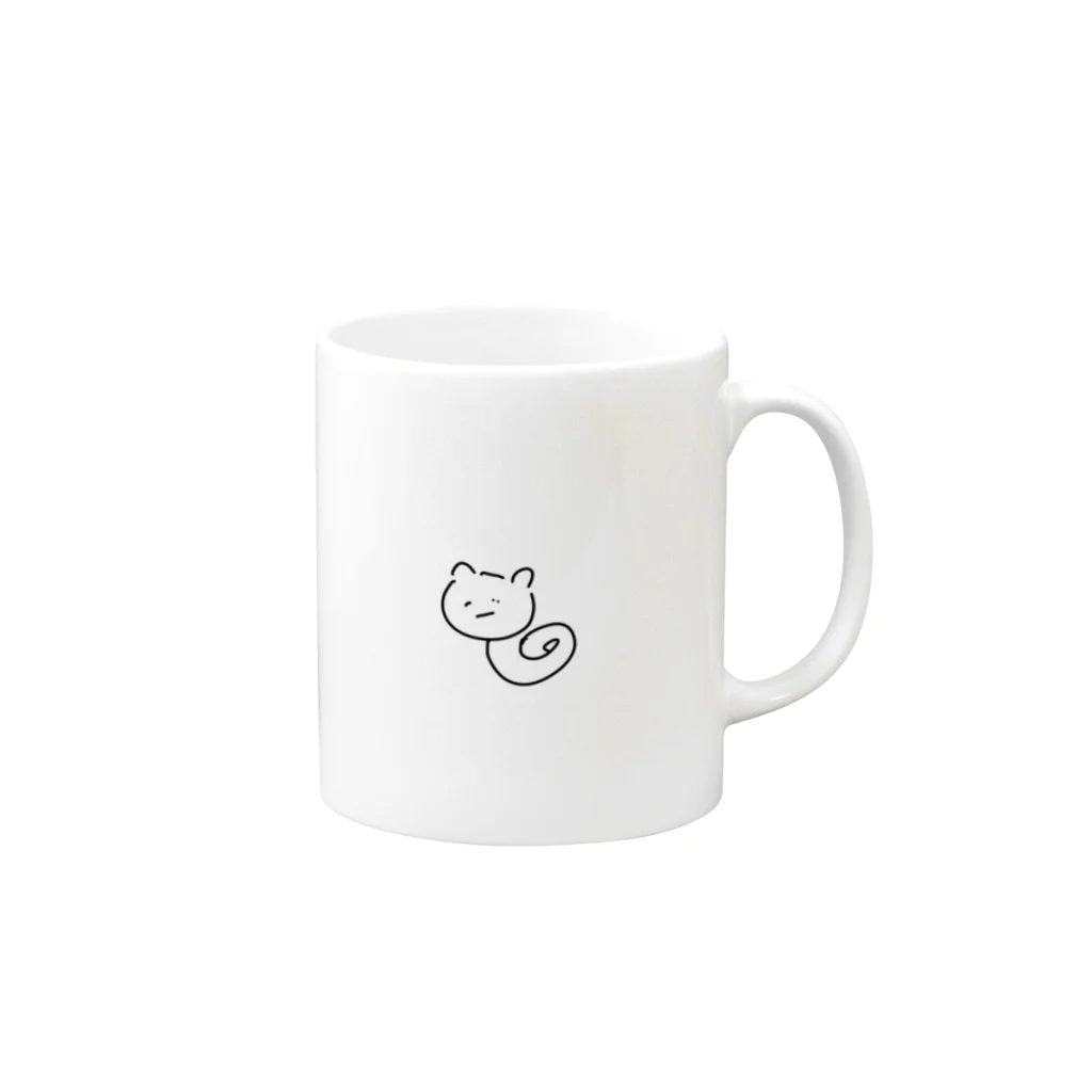 あにまるへんのくるくるしてるリス Mug :right side of the handle