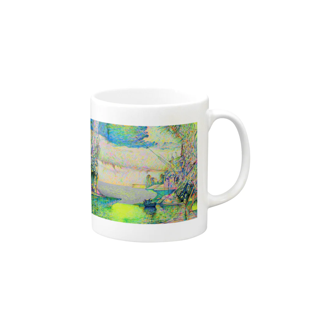 YOSHI-HEY ARTの静寂 Mug :right side of the handle