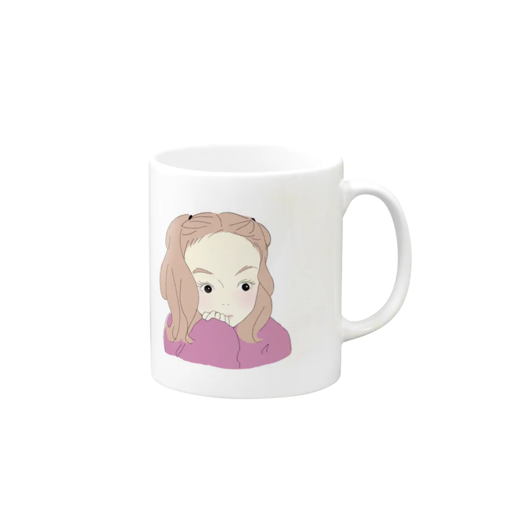 かわの まさみのツインール Mug :right side of the handle