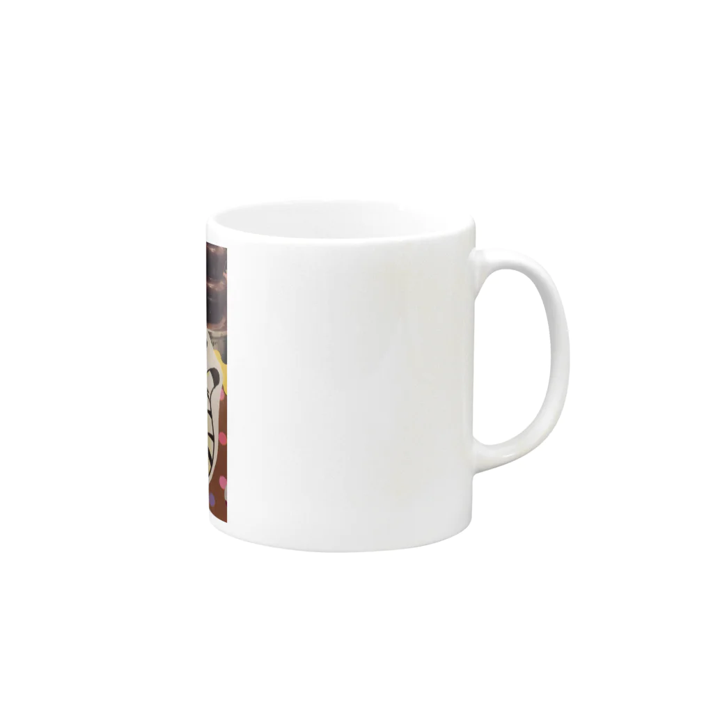 兎の小道のいただきます！ Mug :right side of the handle