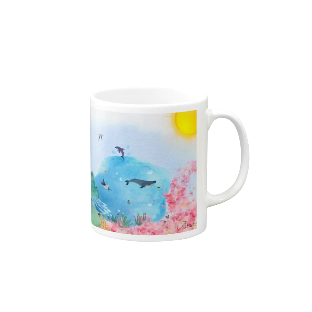 Luanaのレムリアの世界  Mug :right side of the handle