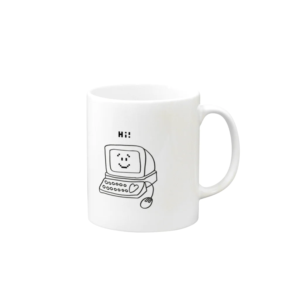 risacanのHi computer Mug :right side of the handle