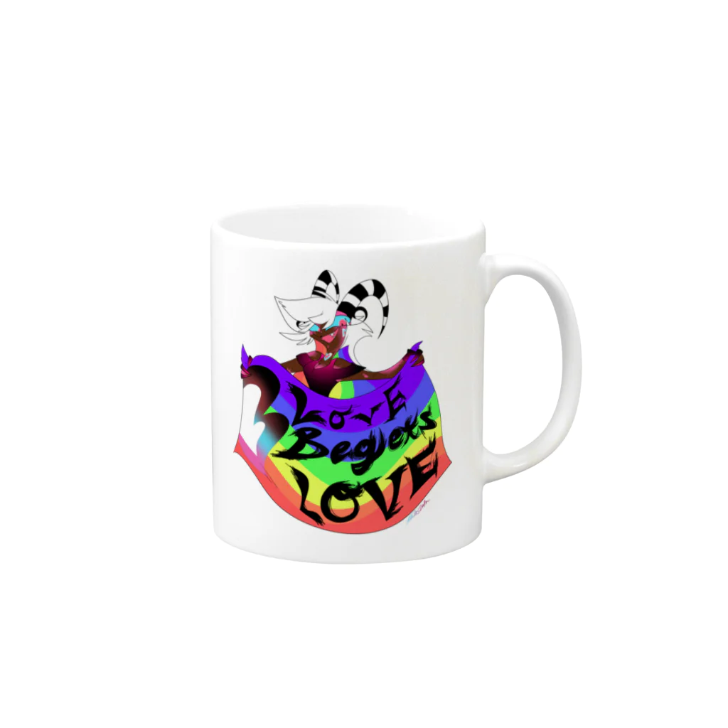 蛸蠍挫馬のPRIDE DEMON　CELEBLESS Mug :right side of the handle