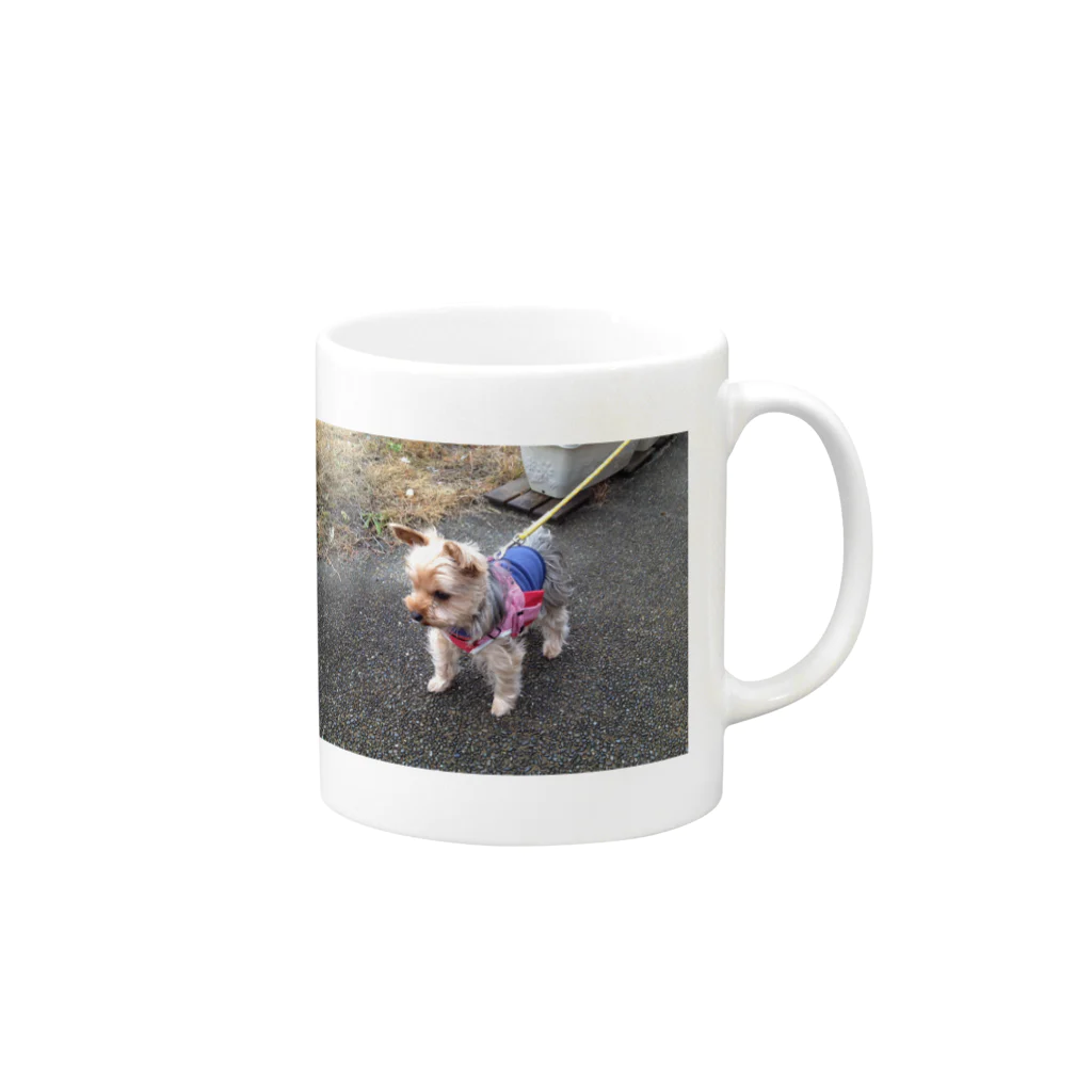 Kazepooのヨーキーくん Mug :right side of the handle