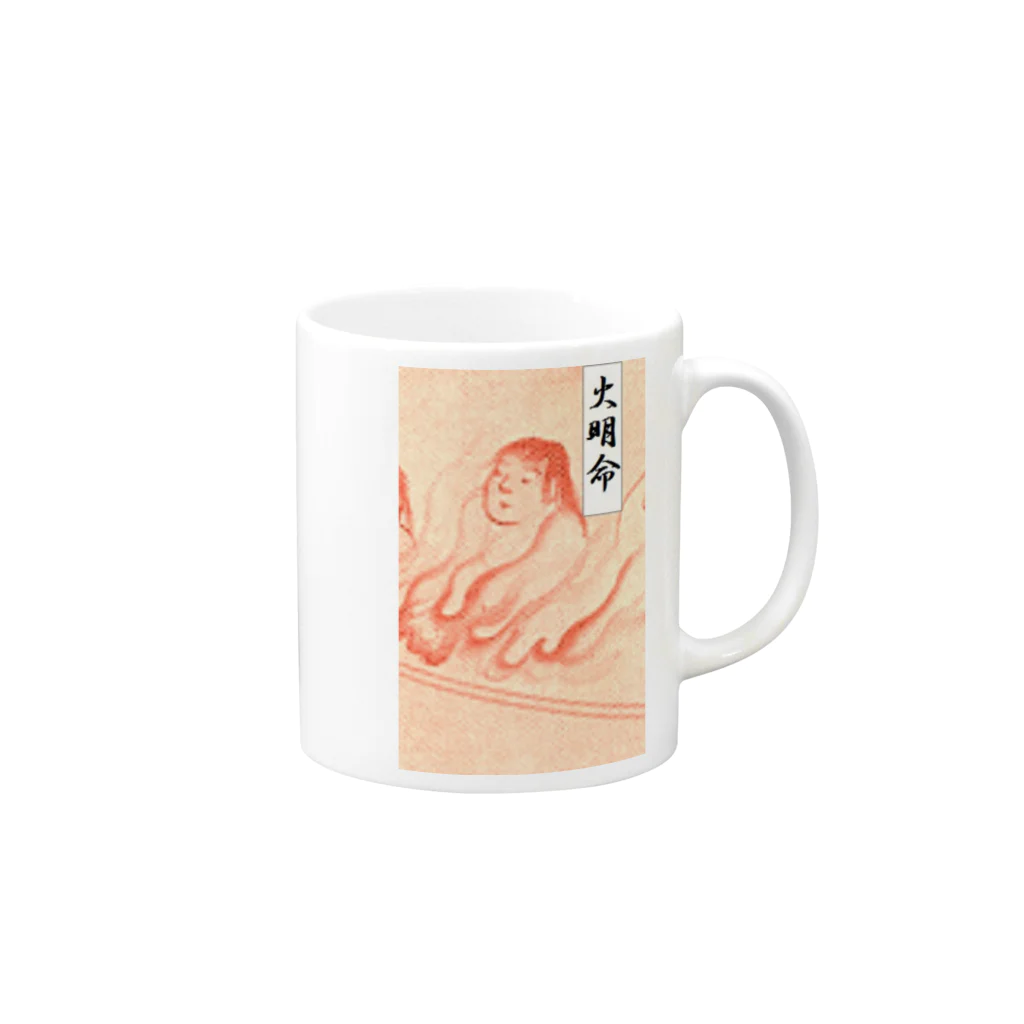 (ともくん)グッズ販売ページの児湯郡のルーツ(火明命)日用グッズ Mug :right side of the handle