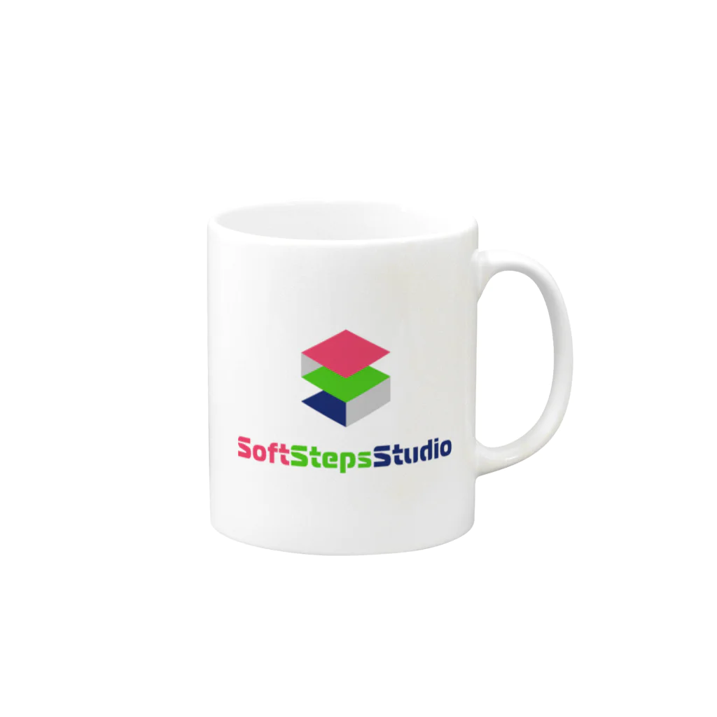 SoftStepsStudioのSoftStepsStudioグッズ Mug :right side of the handle