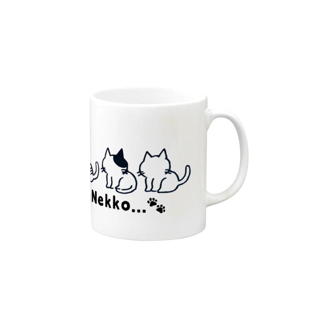 Nekko…🐾のNekko...🐾 マグカップの取っ手の右面