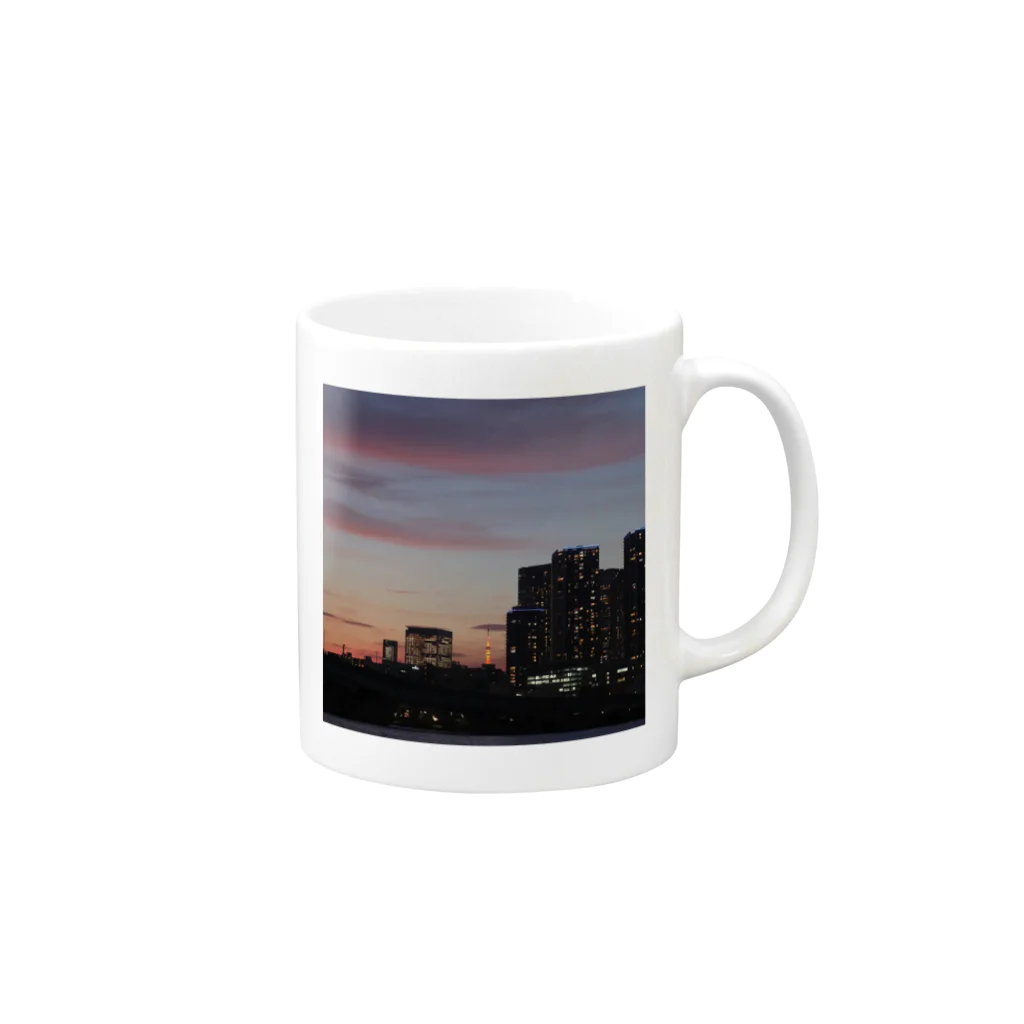 saltのcity view Mug :right side of the handle