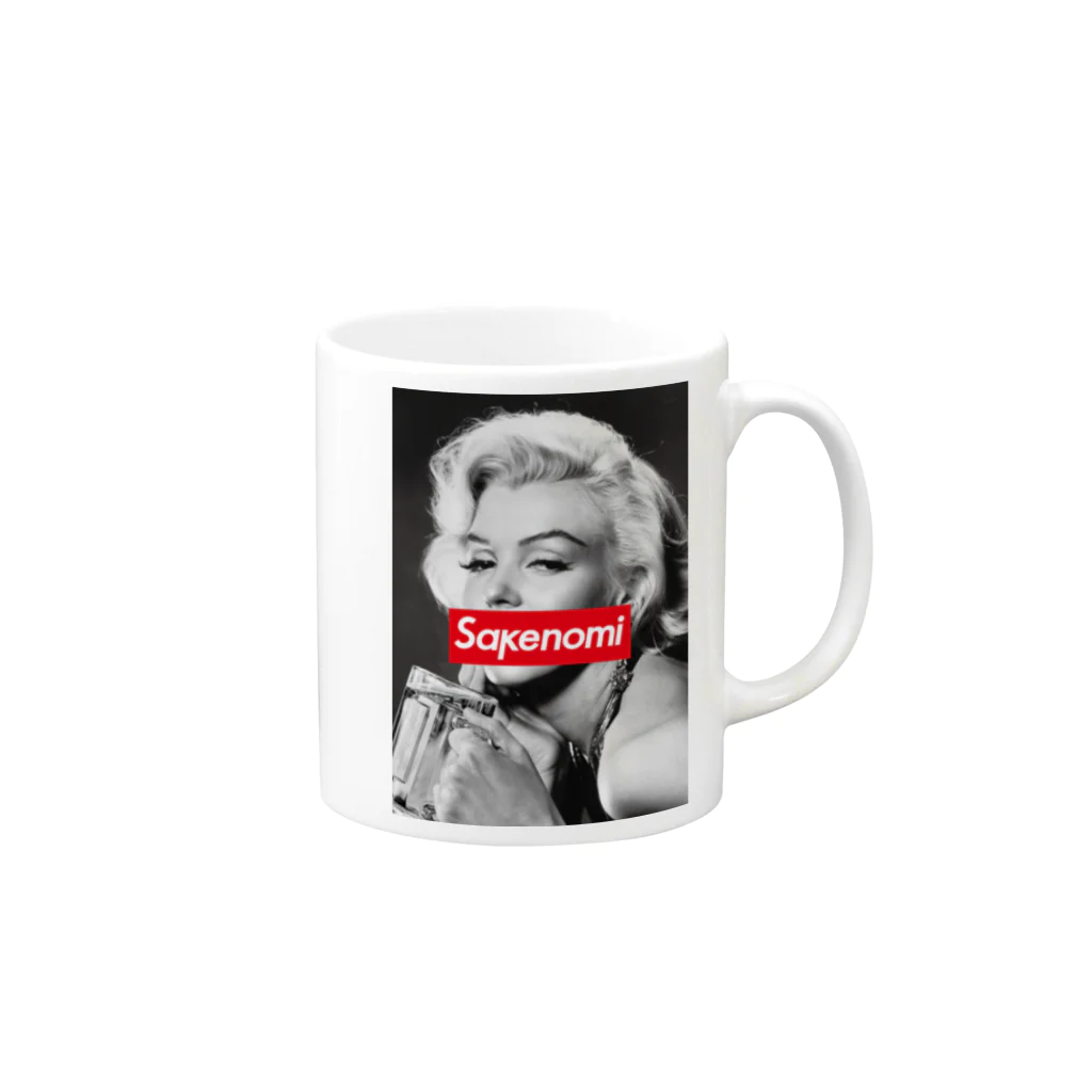 stereovisionのマリリン・モンローとsakenomi Mug :right side of the handle