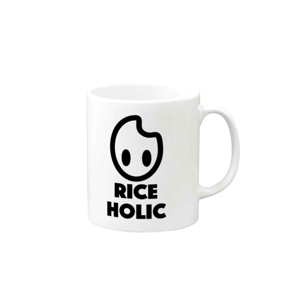 RICEHOLICのRICEHOLIC Mug :right side of the handle