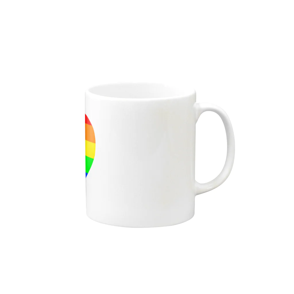 こぐまの森のRAINBOW PRIDE Mug :right side of the handle