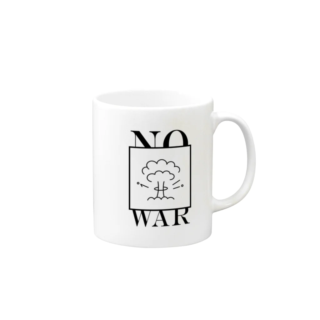 ぺえぺえDESIGNのNOWAR Mug :right side of the handle