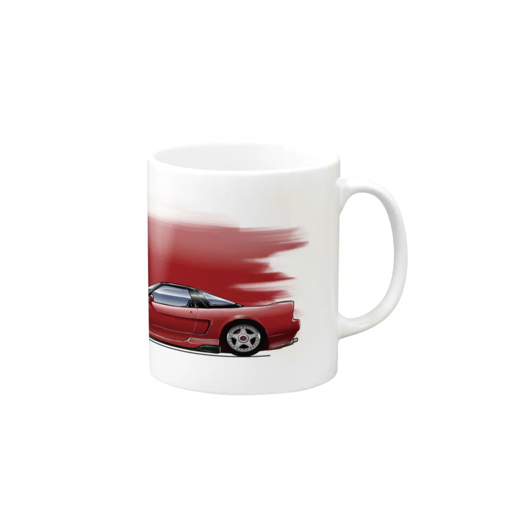 Frydayの車のマグ（レッド） Mug :right side of the handle