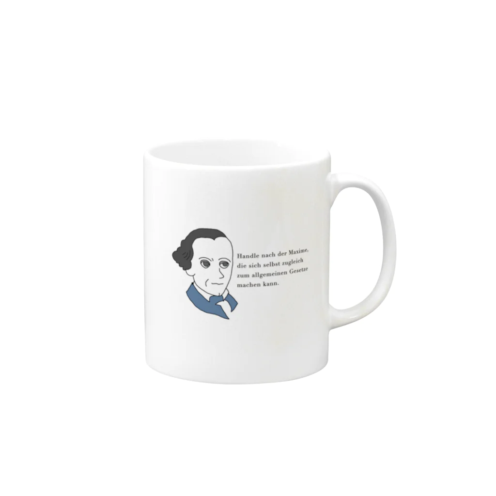  MoNshopのカント Mug :right side of the handle