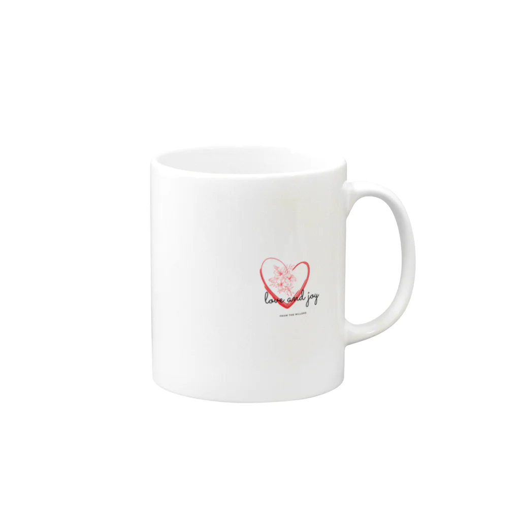 HOLIC のハートと花 Mug :right side of the handle