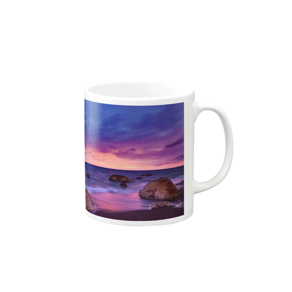 orange_honeyの夕焼け4 Mug :right side of the handle