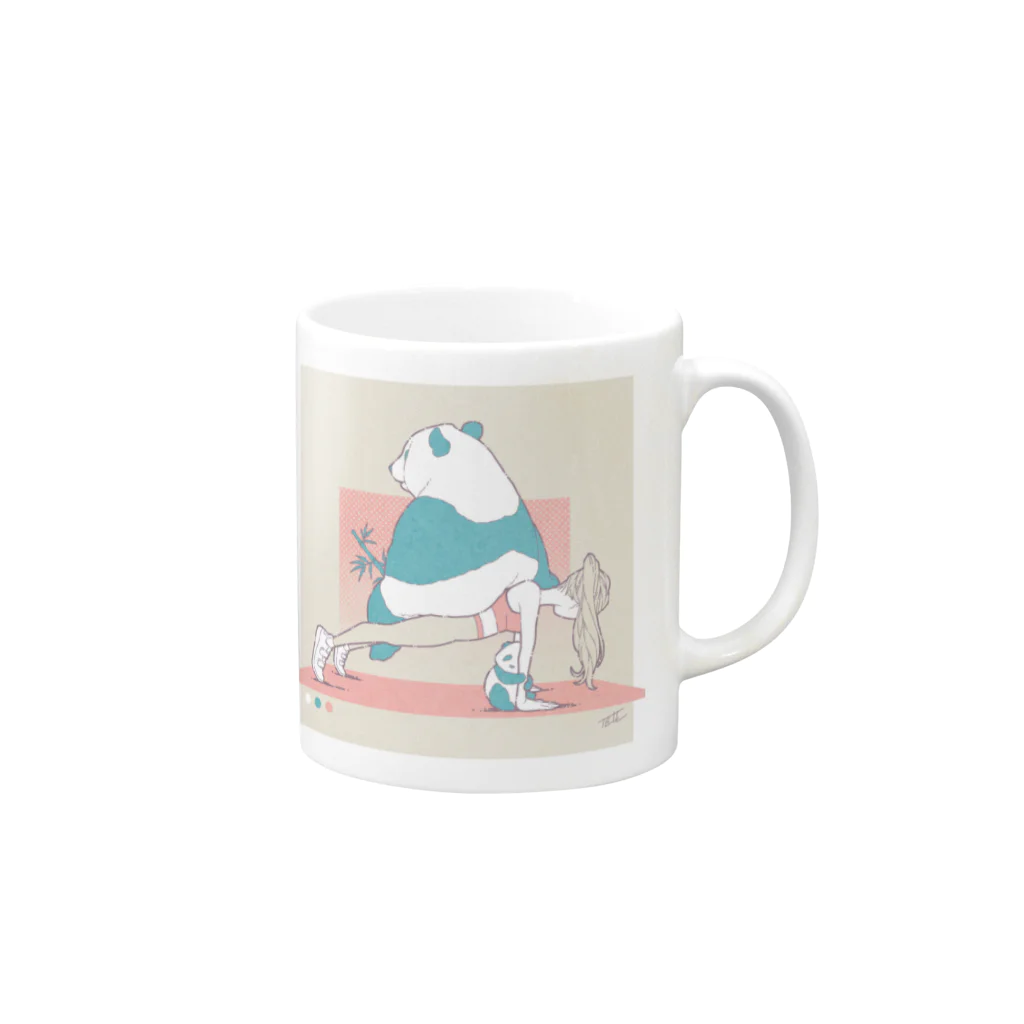 TELLのイラスト小屋の『3 colors &...』#006 Mug :right side of the handle