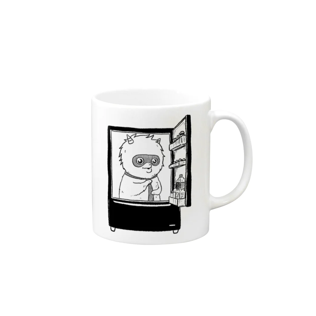 studio moko ちか店の出発モグァンプ～家電エンブレム～ Mug :right side of the handle